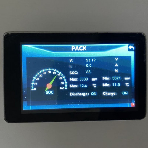 Battery pack 51.2V 200Ah LiFePO4, LFP wall type with EVE 3.2V 100Ah LiFePO4 grade A cells