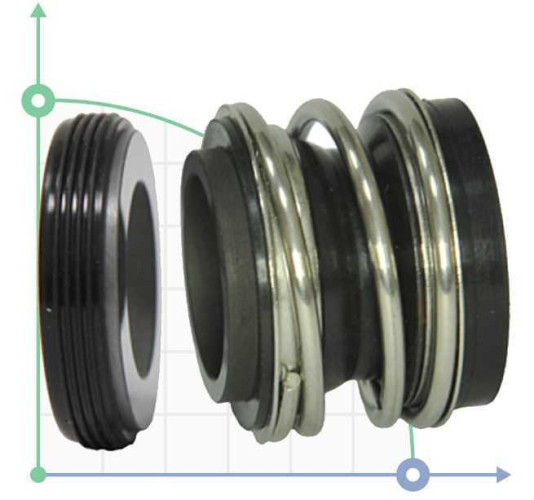 Sello mecánico R-MG1S20 34, CAR/CER, EPDM, 304, G50