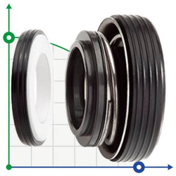Сальник (торцевое уплотнение) R-6SB 20, SIC/SIC, EPDM, 304