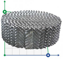 Структурированная насадка Mellopak 250 Y AISI 316 SS,т-0,15