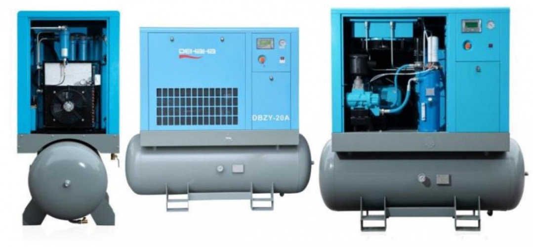 DEHAHA screw compressor for laser cutting line with air dehumidification DBZY-20A, 1.51 m3/min, 16 bar, 15 kW, 380V, 50Hz