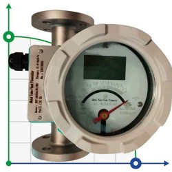DN25 Edelstahl-Durchflussmesser Rotameter LZ PN40 (Wasser), 0,4...4,0 m3/h, 4-20mA, Ex
