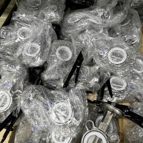 PN16 DN40 Butterfly valve, body and disc made of stainless steel AISI 304, Seat PTFE