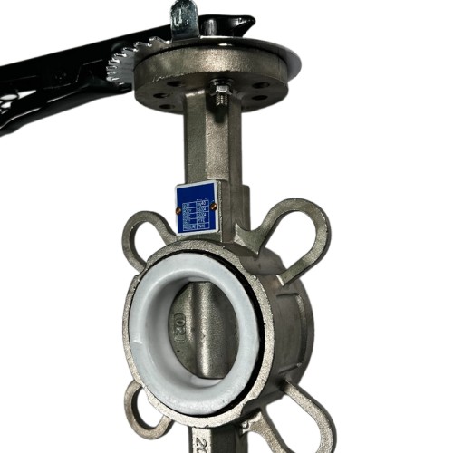 PN16 DN40 Butterfly valve, body and disc made of stainless steel AISI 304, Seat PTFE