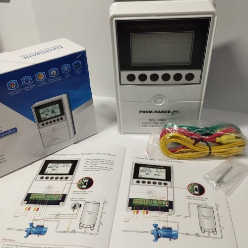 Contrôleur de pompe 20Y-3000, plastique ABS, monophasé 220V-240V, 0,37-3kW