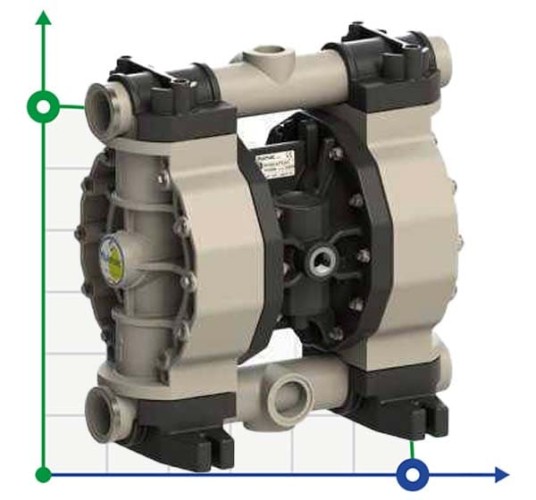 PHOENIX P250 PP SANTOPRENE+PTFE ATEX пневматический мембранный насос