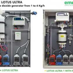 EMEC LOTUS ULTRA chlorine dioxide dosing and control system 1-4 kg/h, for water disinfection