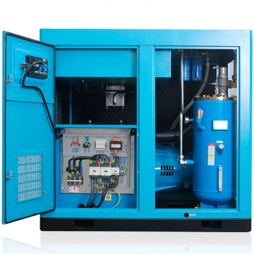 Compresseur d'air à vis à entraînement direct série DC avec débit d'air de 1,0 à 66,1 m3/min, puissance de 7,5 à 355 kW, pression de service de 0,7 à 1,3 MPa