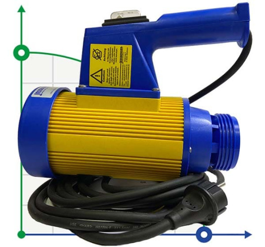 Moteur JP-280, 230V, 50 Hz, 825W pour pompe vide-fût JESSBERGER