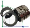 Двойное торцевое уплотнение R-M010D 33, CAR/SIC/CAR/SIC, EPDM, 304