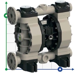 PHOENIX P170 PP HYTREL Pneumatic Diaphragm Pump for varnish, 170 l/min