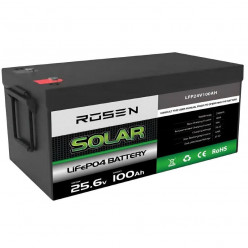 Batería de litio-hierro-fosfato 25,6V 100Ah LiFePO4, LFP de suelo con células EVE 3,2V 100Ah LiFePO4 grado A