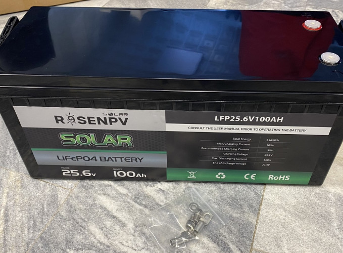 Аккумуляторная батарея литий-железо-фосфатная 25.6V 100Ah LiFePO4, LFP напольный с ячейками EVE 3.2V 100Ah LiFePO4 grade A cells