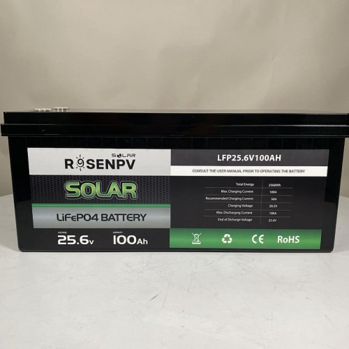 Аккумуляторная батарея литий-железо-фосфатная 25.6V 100Ah LiFePO4, LFP напольный с ячейками EVE 3.2V 100Ah LiFePO4 grade A cells