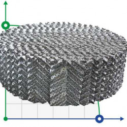 Структурированная насадка Mellopak 250 Y AISI 316 SS, т-0,01