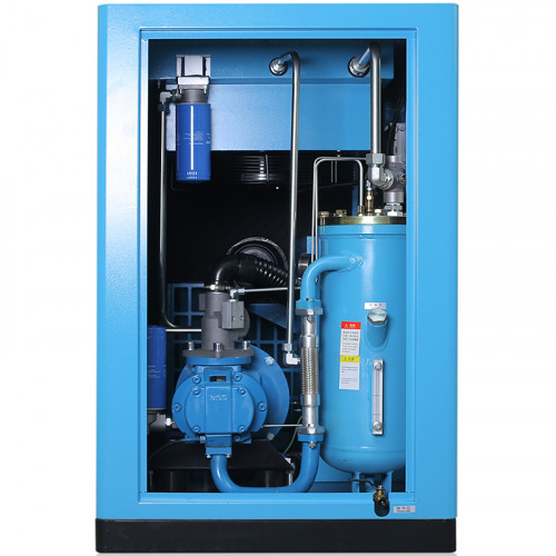 Intelligent PM VSD screw air compressor DM series with air flow 1.0-43 m3/min, power 7.5-250 kW, working pressure 0.7-1.3 MPa