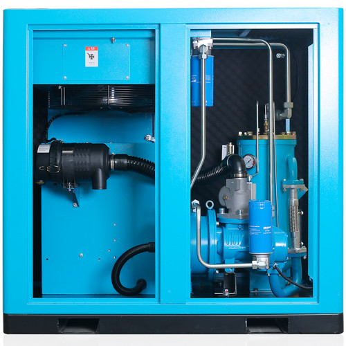 Intelligent PM VSD screw air compressor DM series with air flow 1.0-43 m3/min, power 7.5-250 kW, working pressure 0.7-1.3 MPa