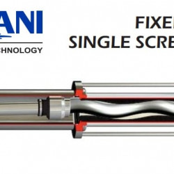 Винтовой насос для перекачки вязких густых жидкостей LIVERANI MXF600 TF 7,5 кВт, 270 об/мин, 380В, из нержавеющей стали AISI 304