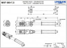 Винтовой насос для перекачки вязких густых жидкостей LIVERANI MXF600 TF 7,5 кВт, 270 об/мин, 380В, из нержавеющей стали AISI 304