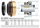 Механическое уплотнение для мотопомпы R-6BG 20, SIC/SIC, NBR, 304