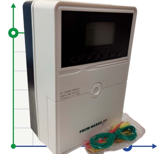 Sterownik pompy Y1-7500D, tworzywo ABS, 3-fazowy 380V-415V, 1,1-7,5 kW