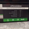 Batería de litio-hierro-fosfato (litio-ferro) 25,6V 200Ah LiFePO4, LFP de pie con células EVE 3,2V 100Ah LiFePO4 grado A