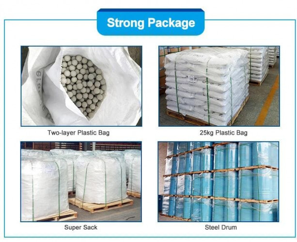 Bolas de acabado, 65% Al2O3