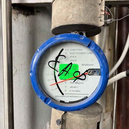 DN15 Ротаметр расходомер из нержавеющей стали KLZZ PN40 (спирт 96%), 42...420 л/ч, 4-20мА, Ex