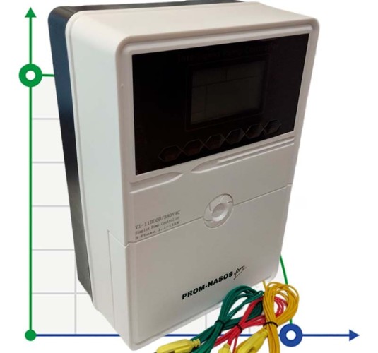 Pump Сontroller Y1-11000D, ABS plastic, 3-phase 380V-415V, 1,1-11kW