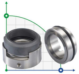 Gleitringdichtung R-H7N 35, SIC/SIC, VITON, 304, G9