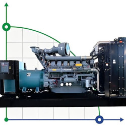 Промышленный дизельный генератор XHYP-400GF с ATS, двигатель Perkins 500kVA, 400kW, 380V/50HZ открытого типа