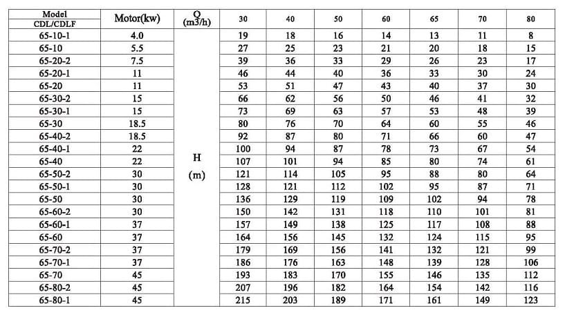 CDLF 65-10, AISI 316 насос питательный для парового котла