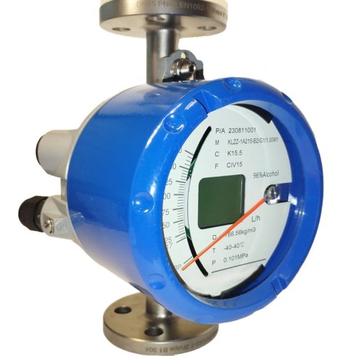 DN15 Поплавковый расходомер ротаметр из нержавеющей стали KLZZ PN40 (спирт 96%), 17...170 л/ч, 4-20мА, Ex