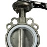 PN16 DN100 Butterfly valve, body and disc made of stainless steel AISI 304, Seat PTFE