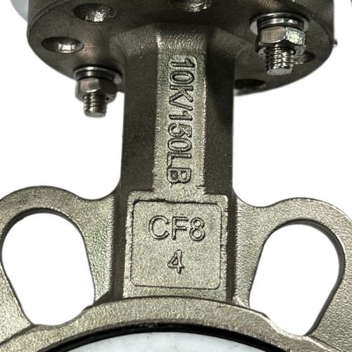 PN16 DN100 Butterfly valve, body and disc made of stainless steel AISI 304, Seat PTFE