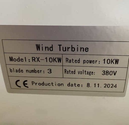 Windgenerator G-Serie RX-10KG 10 kW horizontal