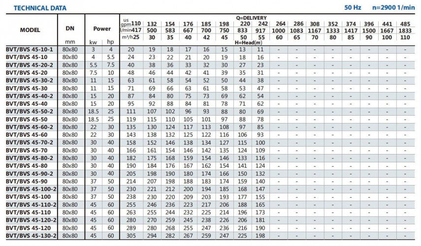 Pompa epuratowa przeciwwybuchowa BVS 45-70, 30 kW, AISI 304, Ex