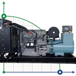 Промышленный дизельный генератор XHYP-600GF с ATS, двигатель Perkins 700kVA, 600kW, 380V/50HZ открытого типа