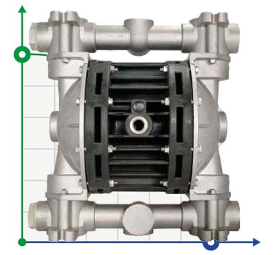 Пневматический мембранный насос BOXER 100 ALU IB100-AL-HTTRT--