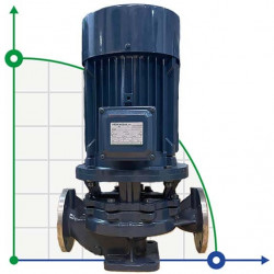 BGLH 200-315A, 55, (187/28), 22kW, 1480 pompa in-line ze stali nierdzewnej do farb z uszczelką typu tandem