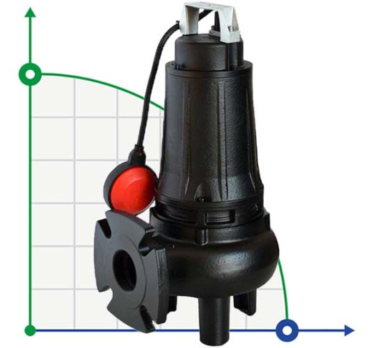 Submersible pump Dreno DNB-EX 65-2/110 M with two-channel S-shaped flow impeller