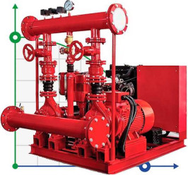 BEDJ 500/13-100-100-15 (32 l/s, 130m, 75kW) Fire Fighting System