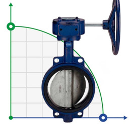 PN16 DN200 Butterfly valve, cast iron body and disc, Seat EPDM