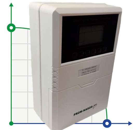 Controlador de bomba Y1-22000D, plástico ABS, trifásico 380V-415V, 4-22kW