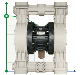 The pneumatic diaphragm pumps BOXER 503 Plastic PP