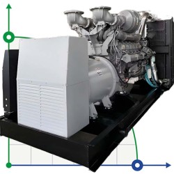 Промышленный дизельный генератор XHYP-1000GF с ATS, двигатель Perkins 1500kVA, 1000kW, 380V/50HZ открытого типа