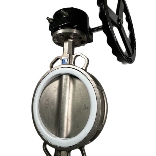 PN16 DN200 Zawór Motylkowy, korpus i tarcza wykonane ze stali nierdzewnej AISI 304, gniazdo PTFE