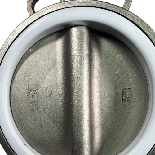 PN16 DN200 Zawór Motylkowy, korpus i tarcza wykonane ze stali nierdzewnej AISI 304, gniazdo PTFE