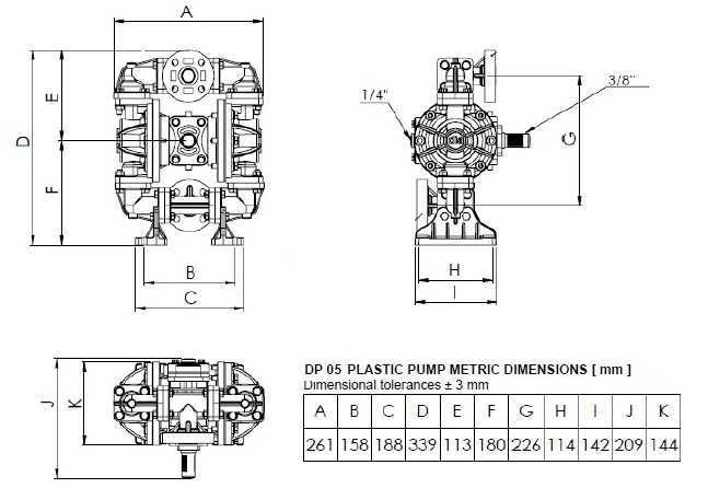 DP 05 PP/SV - Pneumatic Membrane Pump