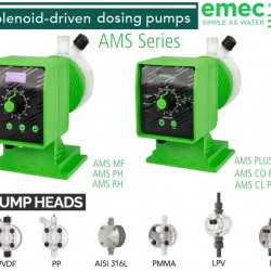 Multifunctional solenoid metering pump EMEC AMSA MF SELF VENTING 3.2-38.5 l/h, 25-2 bar